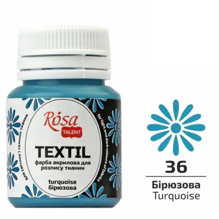 Barva na textil Rosa 20ml 36 Turquoise