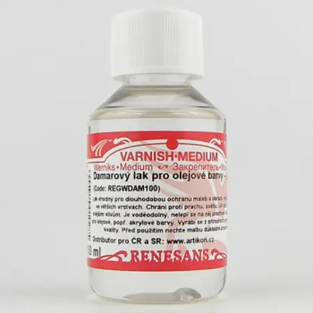 Damarový lak lesklý Renesans 1000ml