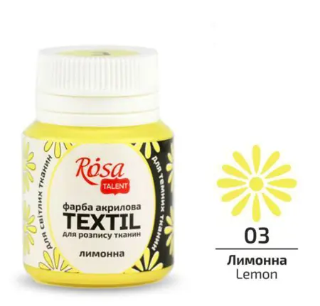 Barva na textil Rosa 20ml 03 Lemon