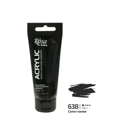 Akrylová barva Rosa Gallery 60 ml – 638 lamp black