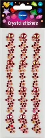 Samolepky dekorační - krystal red