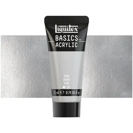 Akrylová barva Liquitex Basics 22 ml –  236 silver