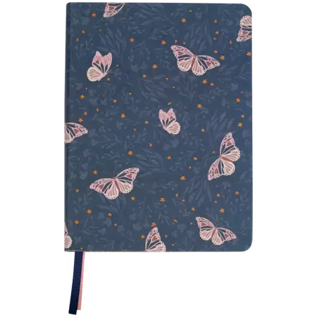 Poznámkový blok A5 motyl blue