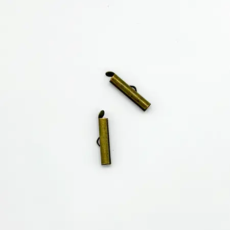 Koncovka zásuvná  Starozlatá 19mm