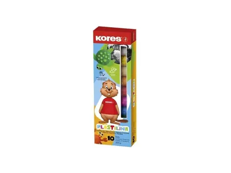 Modelovací hmota Kores, 10 barev, 200 g