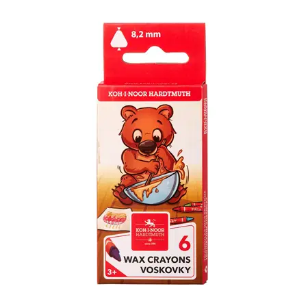 Trojhranné voskovky KOH-I-NOOR 6ks
