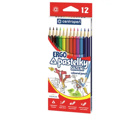 Trojhranné pastelky Centropen 12ks