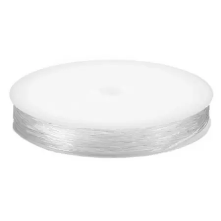 Elastická gumička na náramky – průhledná 0,4mm