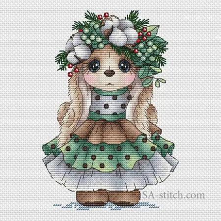 Zajíček v bavlněném věnci 3057