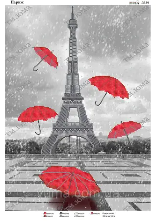  Schéma pro vyšívání s korálky Paris