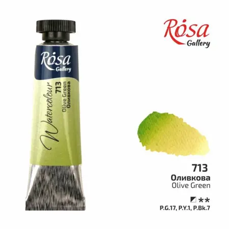 Akvarelová barva Rosa Gallery 10 ml – 713 olive green