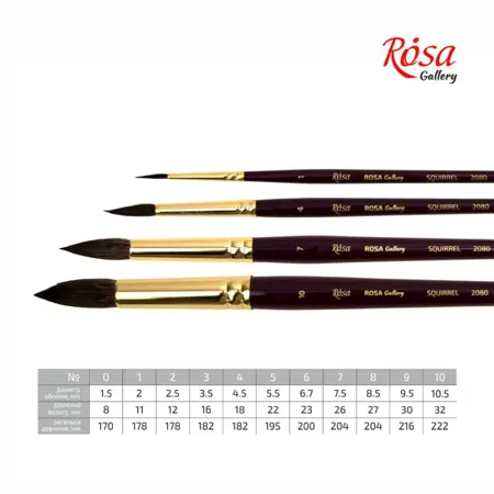 Přírodní štětec Rosa 2080 9