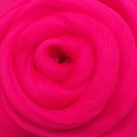 Ovčí vlna barevná 100g – sytě růžová 8