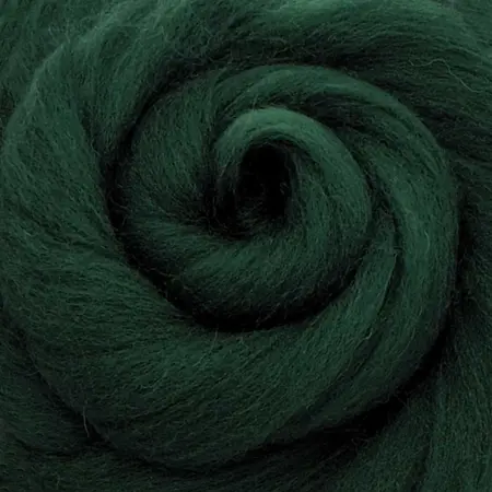 Ovčí vlna barevná 100g – tmavě zelená 19