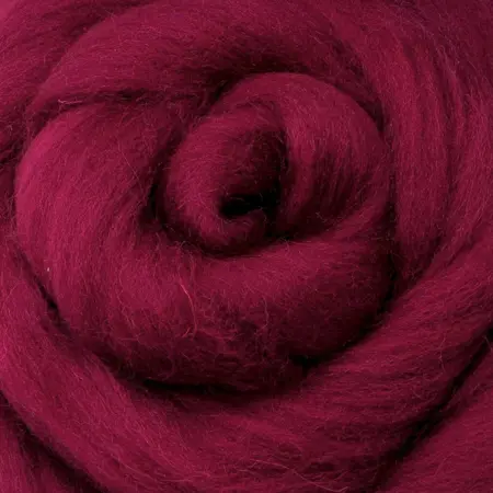 Ovčí vlna barevná 100g – bordó 10