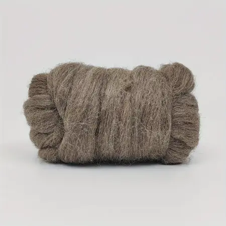 Přírodní hnědá ovčí vlna 100g