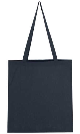 Bavlněná taška s dlouhým uchem tmavě modrá / dark blue38x42cm