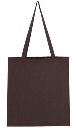 Bavlněná taška s dlouhým uchem  hnědá / brown 38x42cm