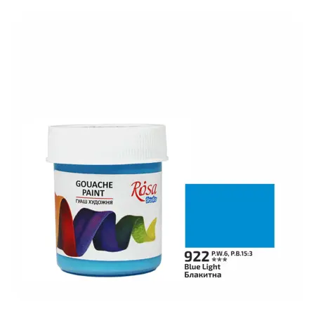 Kvašová barva Rosa 922 blue light 40ml 