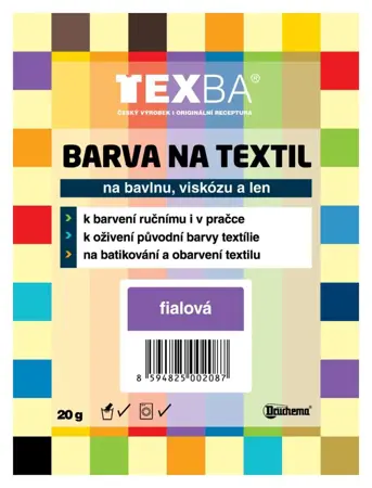 Barva na textil Texba 20g 04 Fialová 