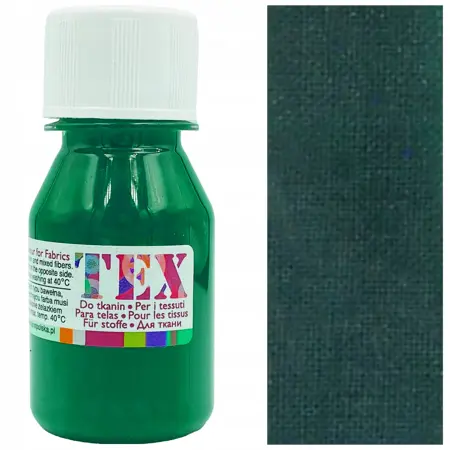 Barva akrylová na textil TEX RENESANS 50 ml  Zeleň tmavá 151