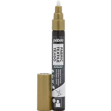 Marker na textil 7A Pébéo zlatý