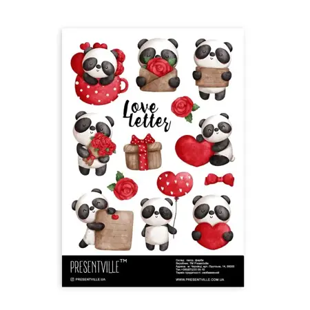 Sada samolepek Panda