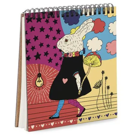 Blok Sketchbook Bílý králík