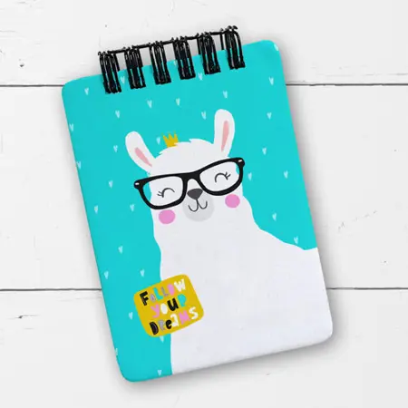 Blok kroužková vazba A7 Baby Follow zour dreams Lama