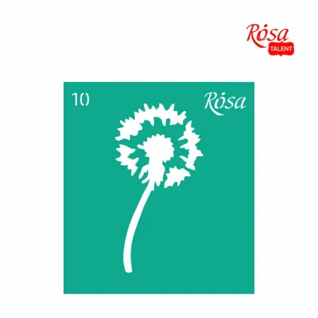 Šablona opakovatelně samolepící 9x10cm Pampeliška 10