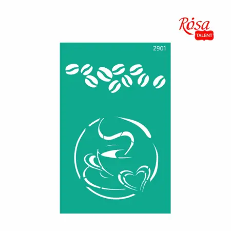 Šablona opakovatelně samolepící 13x20cm №2901 ROSA TALENT