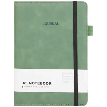 Poznámkový blok A5 journal green