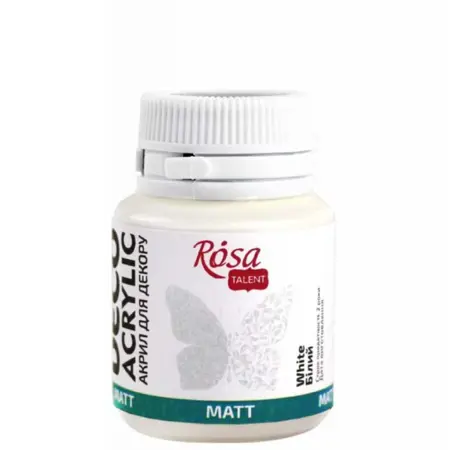 Akrylová barva Rosa Decor 20 ml –  01 White