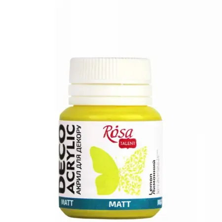 Akrylová barva Rosa Decor 20 ml –  02 Lemon