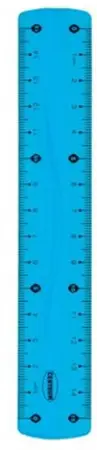 Pravítko FLEXI 15 cm modrá