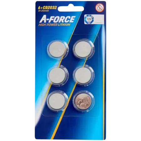 Knoflíkové baterie A-Force CR2032