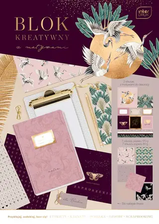 Blok kreativní SATIN GOLD  