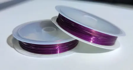 Dekorační drátek Ø0,5 mm fialová