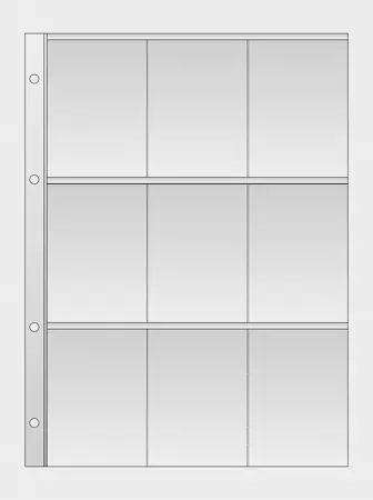 Pouzdro na sběratelské karty 1 arch