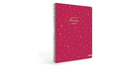 Blok se spirálou Gold style červená