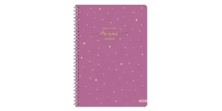 Blok se spirálou Gold style Vínová 