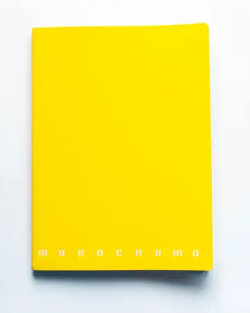 PIGNA Monocromo A5 šitý čtverečkovaný žlutý 