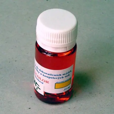 Barva do mýdla 20ml žlutá žloutková