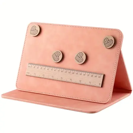 Skládací stojan na navod s magnetickým pravítkem Růžový 