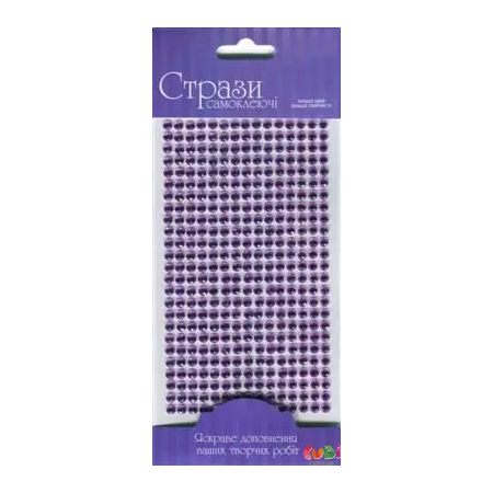 Samolepící třpytivé kamínky 5mm 375ks – violet