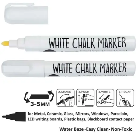 Fixa křídová BÍLÁ  