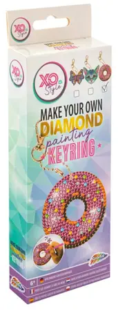 Diamantový SET - klíčenka - Donut 