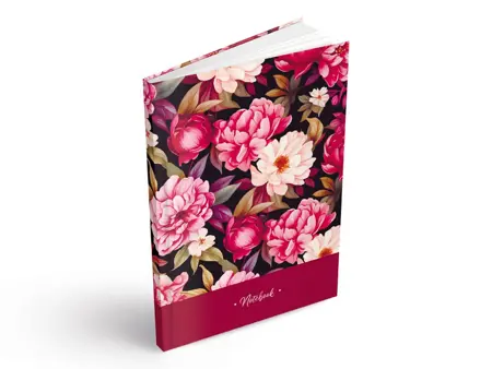 Záznamní kniha A5 100ls linka Pivoňka