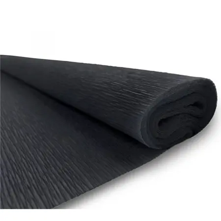 Krepový papír 50x250cm černý 220