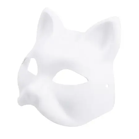 Kočičí maska – papírový polotvar k dozdobení 
